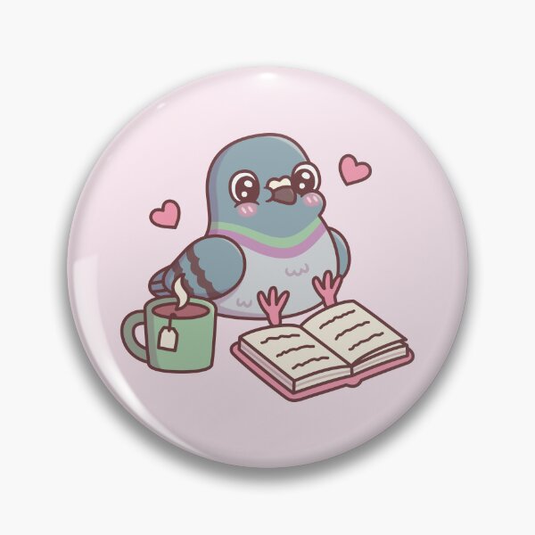 Item preview, Cute Seated Pigeon Loves Reading designed and sold by rustydoodle.