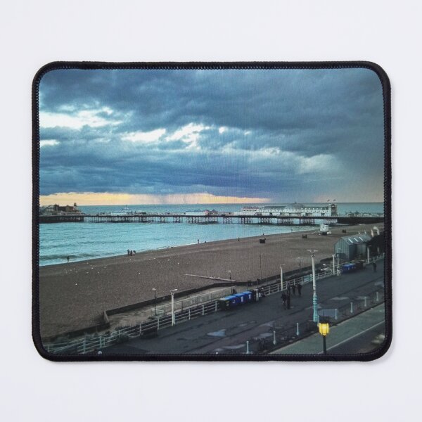 Item preview, Coastal Pier Under Dramatic Sky designed and sold by Burcukiefsi.