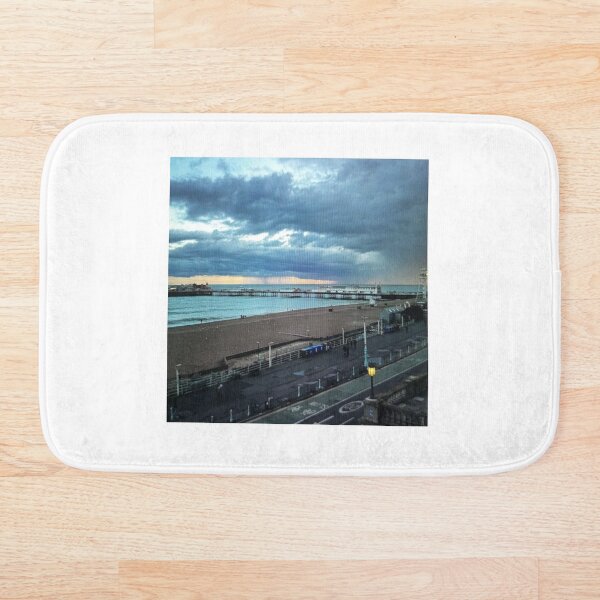 Item preview, Coastal Pier Under Dramatic Sky designed and sold by Burcukiefsi.