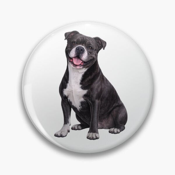 Item preview, Black Pitbull Terrier Dog designed and sold by BackgroundND.