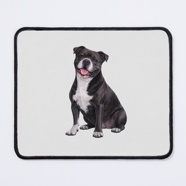 Item preview, Black Pitbull Terrier Dog designed and sold by BackgroundND.