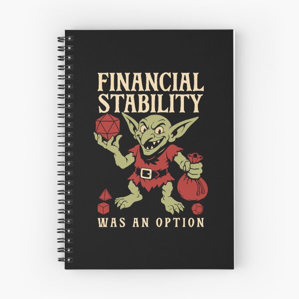 Item preview, Financial Stability Was an Option Funny Dice Goblin designed and sold by pixeptional.