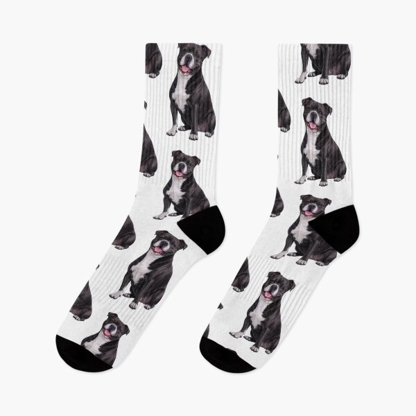 Item preview, Black Pitbull Terrier Dog designed and sold by BackgroundND.
