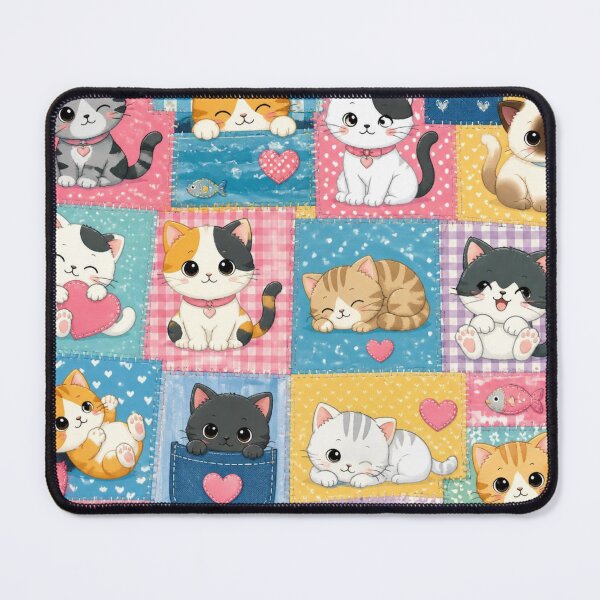 Item preview, cute cat seamless pattern. designed and sold by GUNAPRIYAA.