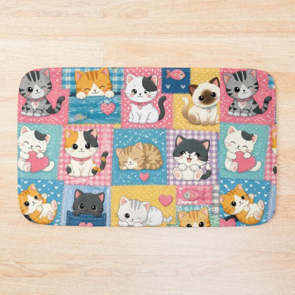 Item preview, cute cat seamless pattern. designed and sold by GUNAPRIYAA.