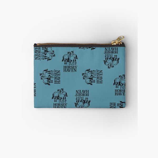 Item preview, Horses Haven Logo (Black & Light Blue) designed and sold by BDBirds.