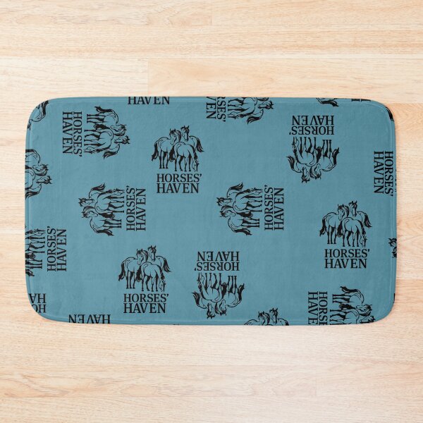 Item preview, Horses Haven Logo (Black & Light Blue) designed and sold by BDBirds.