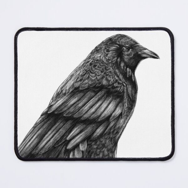 Item preview, Black Bird Raven Sketch designed and sold by Cottage in the Woods.