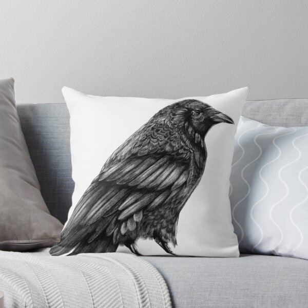 Item preview, Black Bird Raven Sketch designed and sold by Cottage in the Woods.