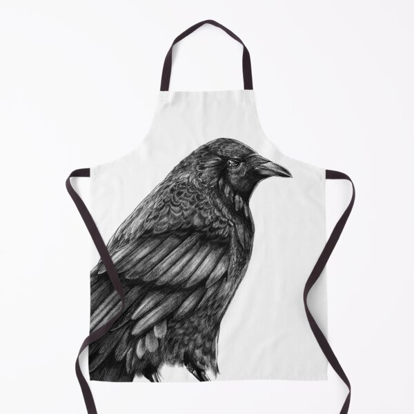 Item preview, Black Bird Raven Sketch designed and sold by Cottage in the Woods.