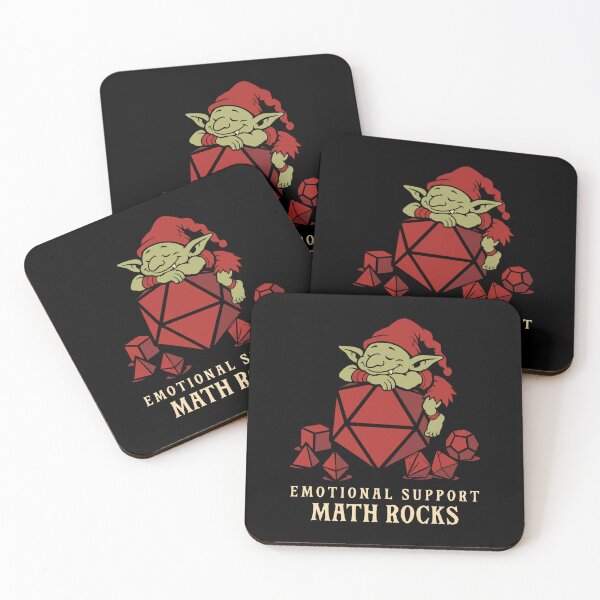 Item preview, Emotional Support Math Rocks Funny Dice Goblin designed and sold by pixeptional.