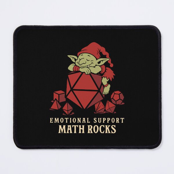 Item preview, Emotional Support Math Rocks Funny Dice Goblin designed and sold by pixeptional.