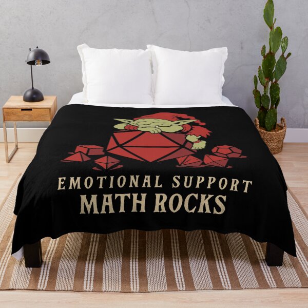 Item preview, Emotional Support Math Rocks Funny Dice Goblin designed and sold by pixeptional.