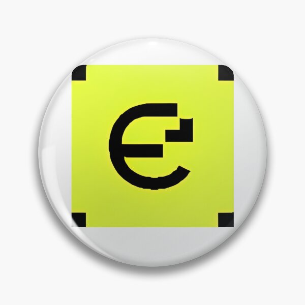 Item preview, Stylized Letter E Monogram On Bright Neon Square designed and sold by DadShop.