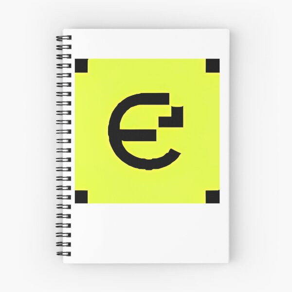 Item preview, Stylized Letter E Monogram On Bright Neon Square designed and sold by DadShop.