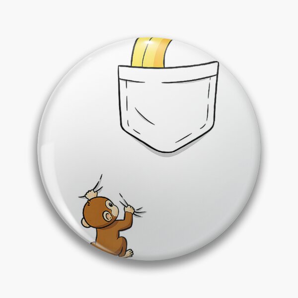 Item preview, Monkey Climbs for Banana Funny Animal Pocket Design T-Shirt designed and sold by DArtfulStudio.