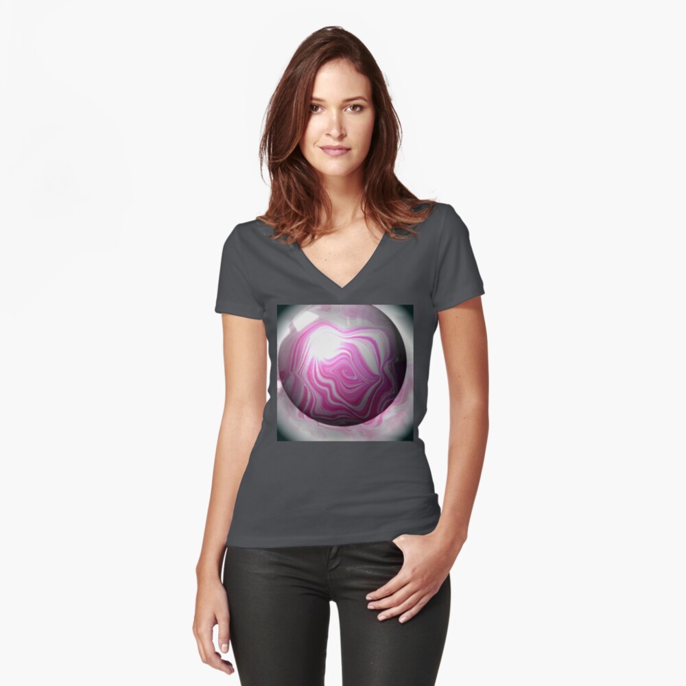 Item preview, Fitted V-Neck T-Shirt designed and sold by Anthropolog.