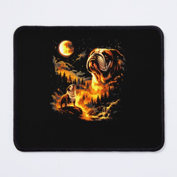 Item preview, Bulldog Howling to The Moon Meme designed and sold by Hedoraxe.