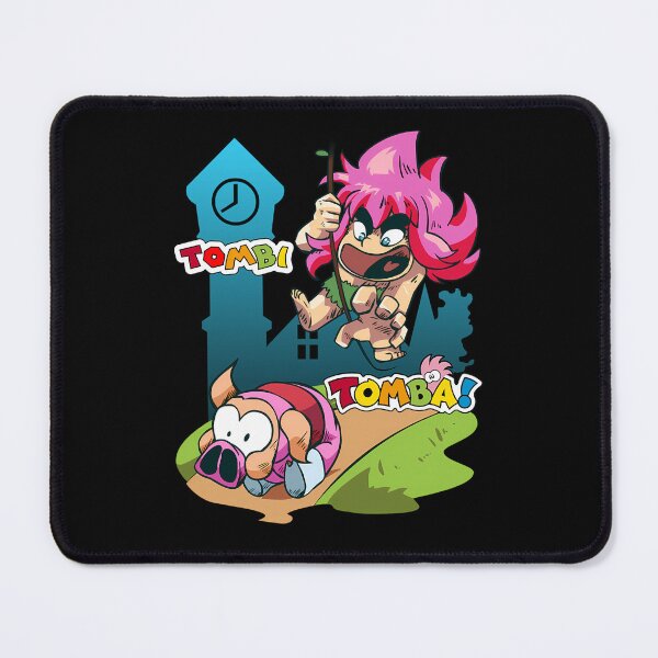 Item preview, Tomba Tombi Pink Hair Chibi Character Swinging designed and sold by Darius Bocos.