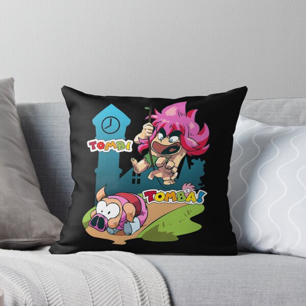 Item preview, Tomba Tombi Pink Hair Chibi Character Swinging designed and sold by Darius Bocos.