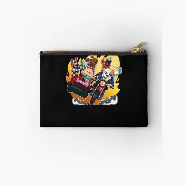 Item preview, Cartoon Dogs Riding Red Motorcycle with Sidecar designed and sold by Darius Bocos.