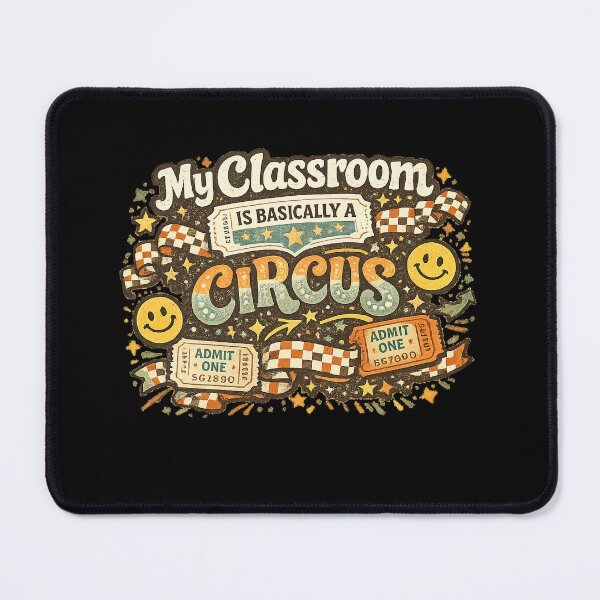 Item preview, My Classroom Is Basically A Circus Sticker – Funny Teacher Sticker, Classroom Decor For Educators, Retro School Gift, Cute Teacher Appreciation Gift designed and sold by FestivityFinds.