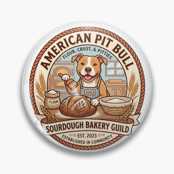 Item preview, American Pit Bull Sourdough Bakery Guild Artisan Scored Loaf designed and sold by PictoVibe.