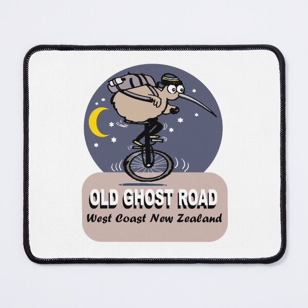Item preview, Old Ghost Road Kiwi Cyclist Cartoon designed and sold by Al Benge.