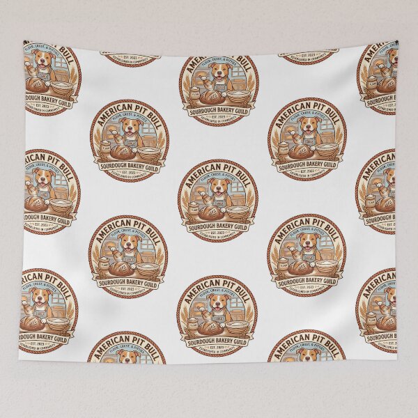 Item preview, American Pit Bull Sourdough Bakery Guild Artisan Scored Loaf designed and sold by PictoVibe.