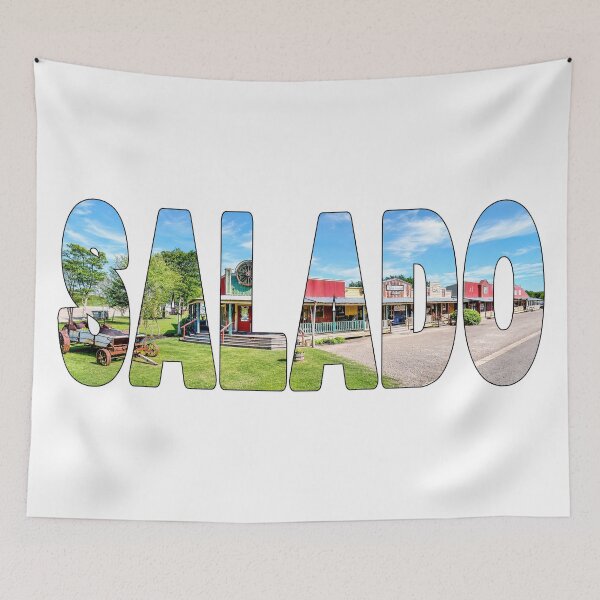 Item preview, SALADO - Bell County Texas Historic Old Town Road Shops Sunny Day designed and sold by Adam Gormley.