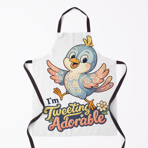 Item preview, Cute Bird Sticker – I'm Tweeting Adorable Kawaii Art designed and sold by SoftSproutstu.