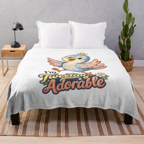 Item preview, Cute Bird Sticker – I'm Tweeting Adorable Kawaii Art designed and sold by SoftSproutstu.