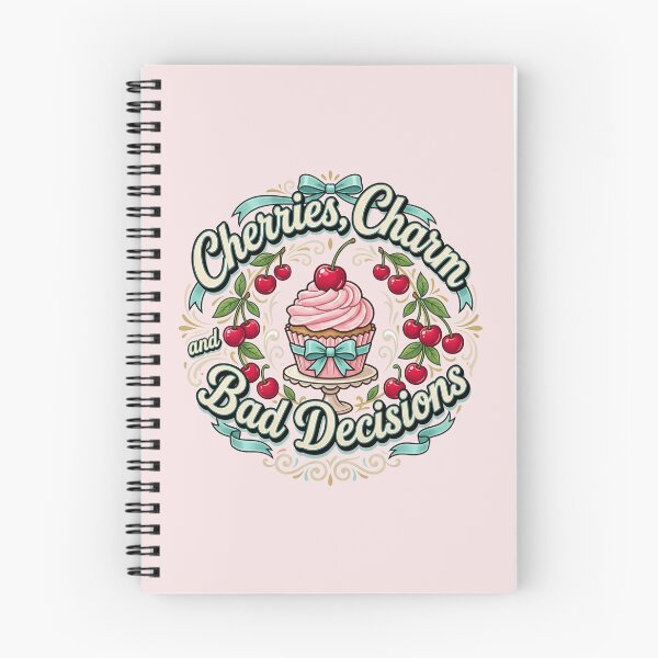 Item preview, Cherries, Charm and Bad Decisions designed and sold by Tantessa.