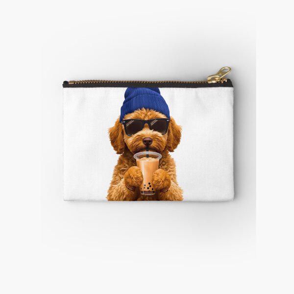 Item preview, Hipster Goldendoodle Drinking Boba Tea | Cute Dog Lover Bubble Tea Design designed and sold by Fredster1966.