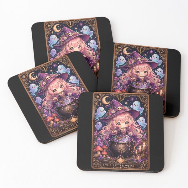 Item preview, The Little Witch Tarot Card Cute Witch Cauldron Fantasy designed and sold by CF_VintageDesign.