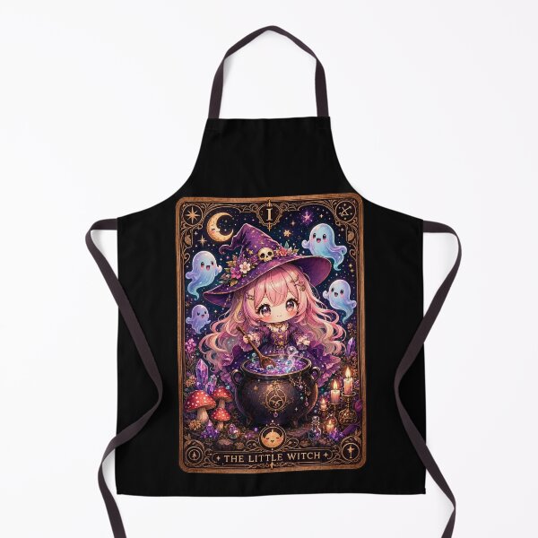 Item preview, The Little Witch Tarot Card Cute Witch Cauldron Fantasy designed and sold by CF_VintageDesign.