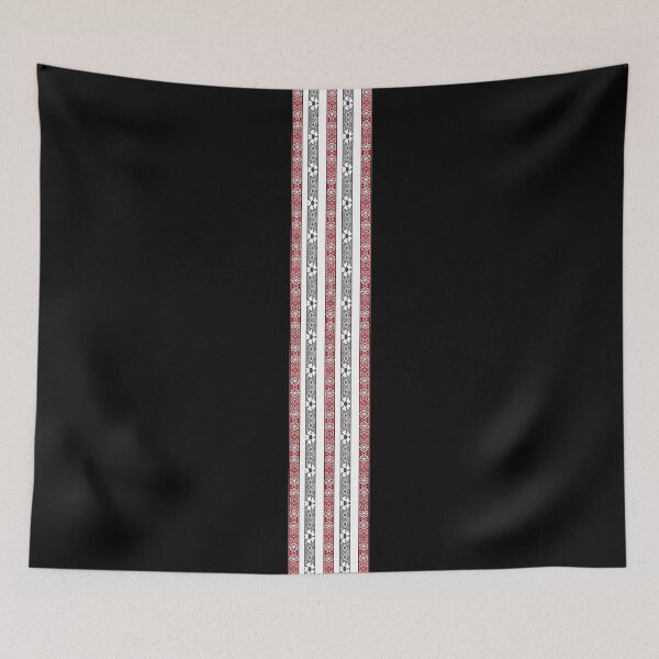 Item preview, Decorative lace stripe ornament on black background designed and sold by fuzzyfox.