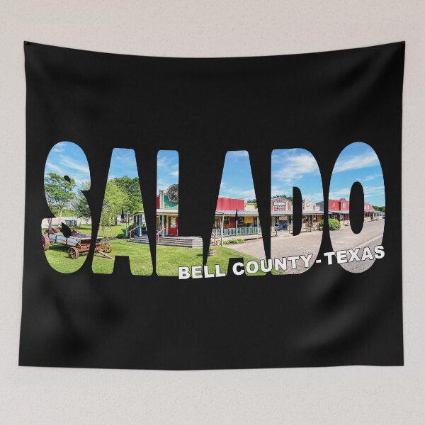 Item preview, SALADO Bell County Texas - Historic Old Town Road Shops Sunny Day designed and sold by Adam Gormley.