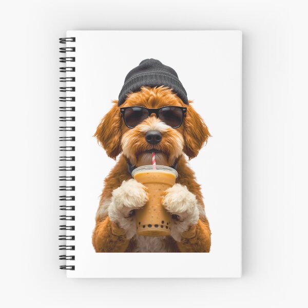 Item preview, Hipster Bernedoodle Drinking Boba Tea | Cute Dog Lover Bubble Tea Design designed and sold by Fredster1966.