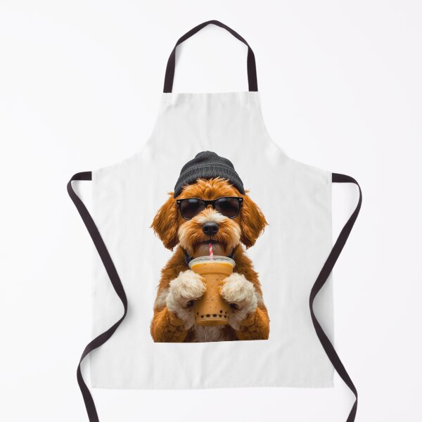 Item preview, Hipster Bernedoodle Drinking Boba Tea | Cute Dog Lover Bubble Tea Design designed and sold by Fredster1966.