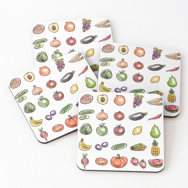 Item preview, Watercolor Fruits & Vegetables Clipart Bundle designed and sold by mcraft studio.