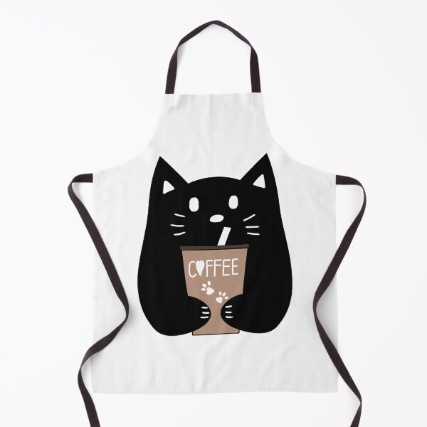 Item preview, Cute cat drinking coffee designed and sold by Min659.