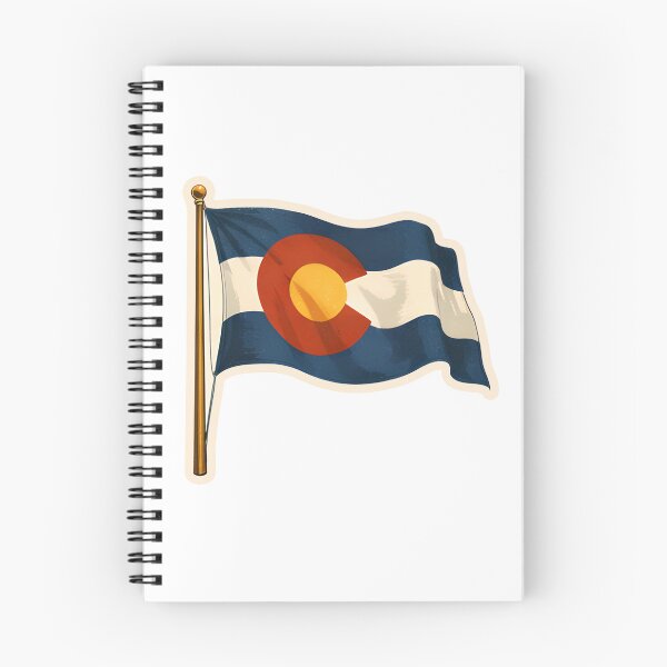 Item preview, Colorado State Flag Watercolor designed and sold by ChemicalXShop.
