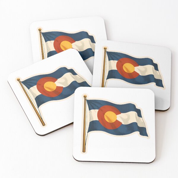 Item preview, Colorado State Flag Watercolor designed and sold by ChemicalXShop.