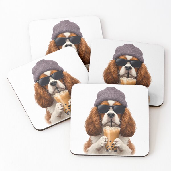 Item preview, Copy of Hipster Yorkshire Terrier Drinking Boba Tea | Cute Yorkie Dog Lover Design designed and sold by Fredster1966.