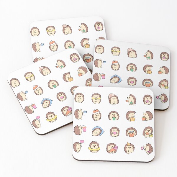 Item preview, Kawaii Hedgehog Cartoon Collection designed and sold by mcraft studio.