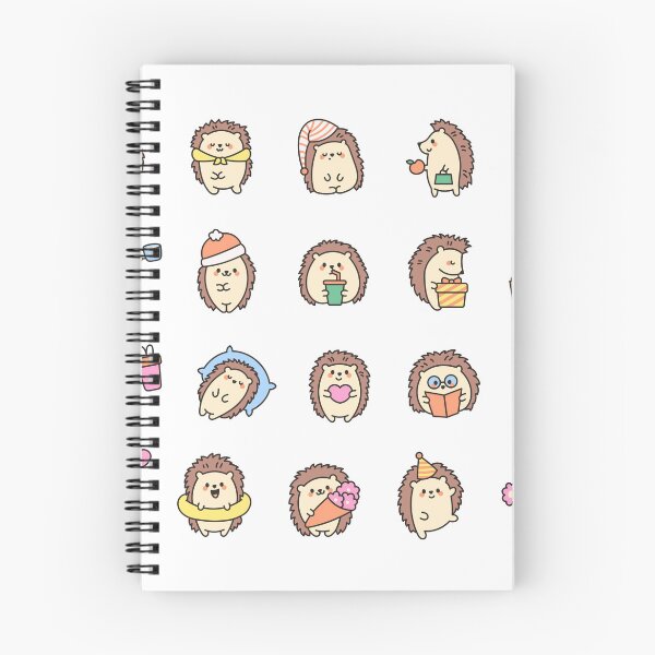 Item preview, Kawaii Hedgehog Cartoon Collection designed and sold by mcraft studio.