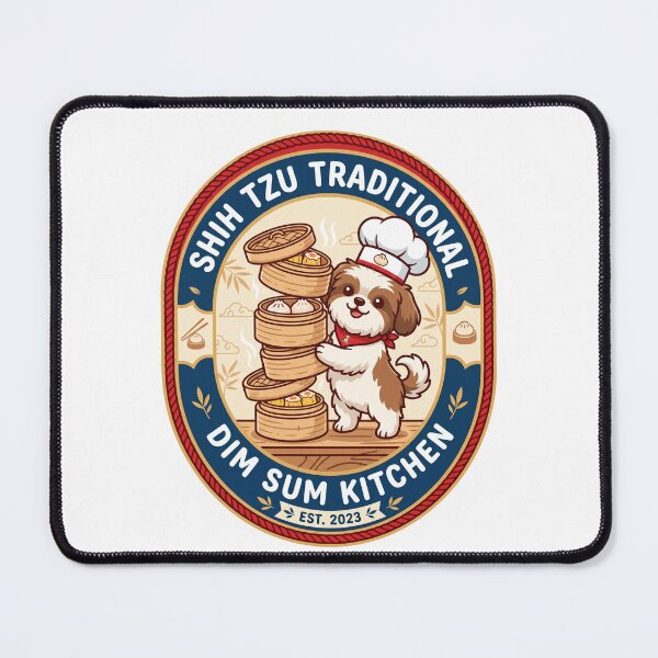 Item preview, Shih Tzu Traditional Dim Sum Kitchen Bamboo Steamer Dumpling designed and sold by PictoVibe.