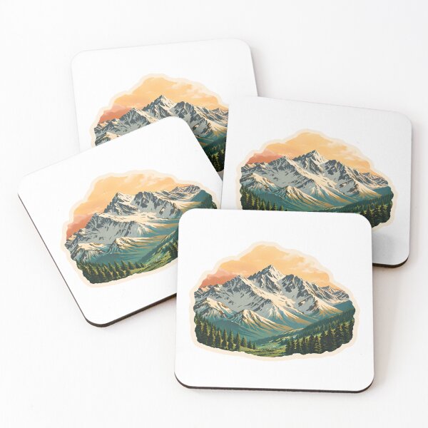 Item preview, Rocky Mountains Watercolor designed and sold by ChemicalXShop.