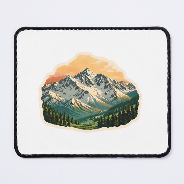 Item preview, Rocky Mountains Watercolor designed and sold by ChemicalXShop.